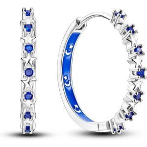 Lightweight Twisted Hoops for Her with Sparkling CZ